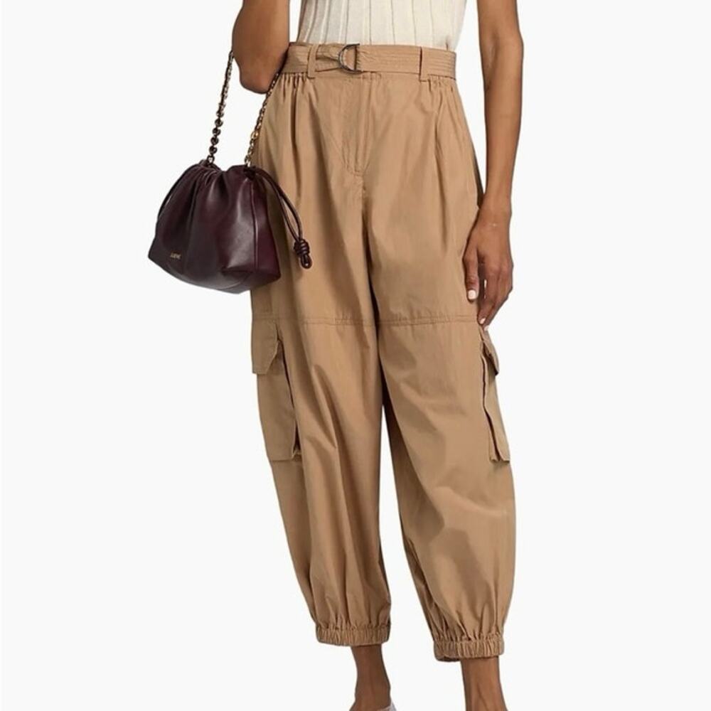 Derek Lam 10 Crosby Tamsin Poplin Balloon-Leg Cargo Pants XS